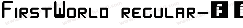 FirstWorld regular字体转换